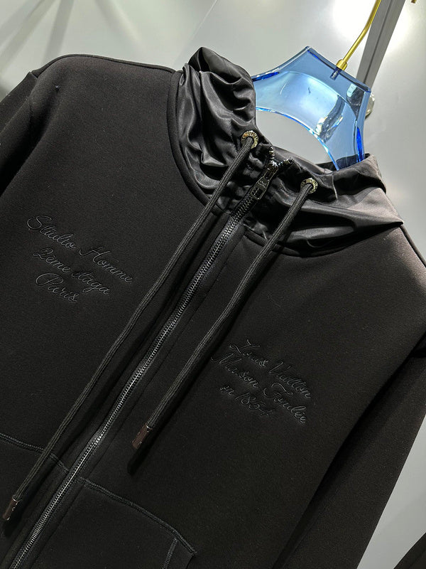 Full styled look of Louis Vuitton luxury clothing with contemporary cut