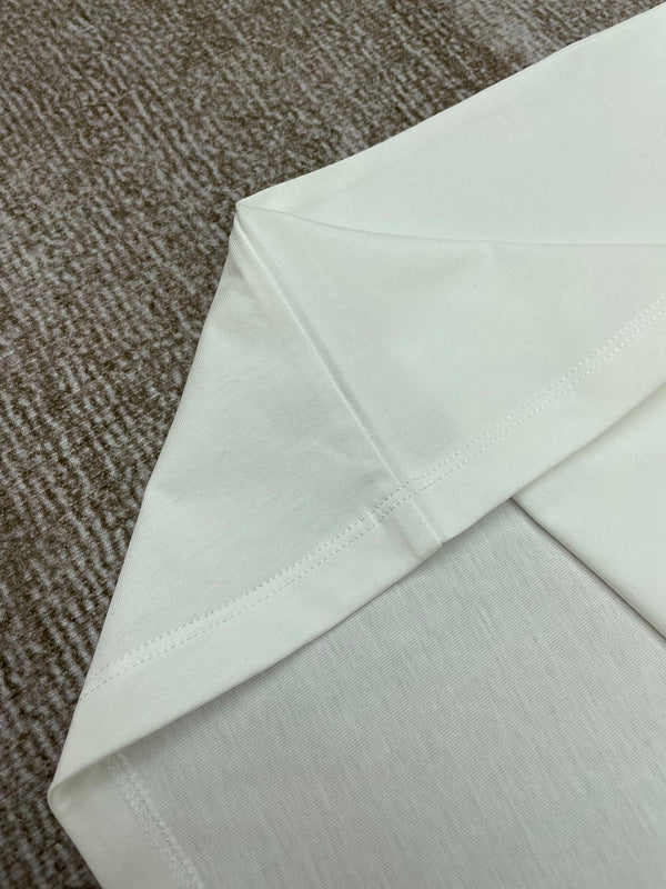 Close-up of Amiri t-shirt craftsmanship