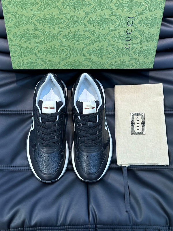 Gucci neutral cream luxury sneakers view 8 streetwear statement look