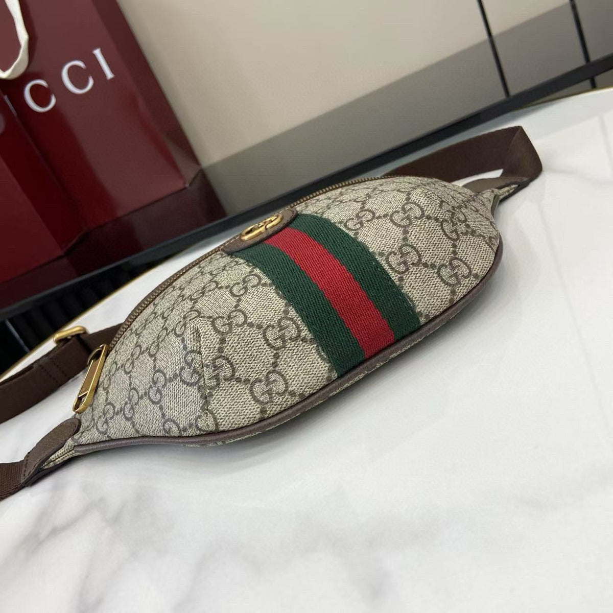 Gucci Ophidia Small Belt Bag – luxury designer belt bag at Bellvora