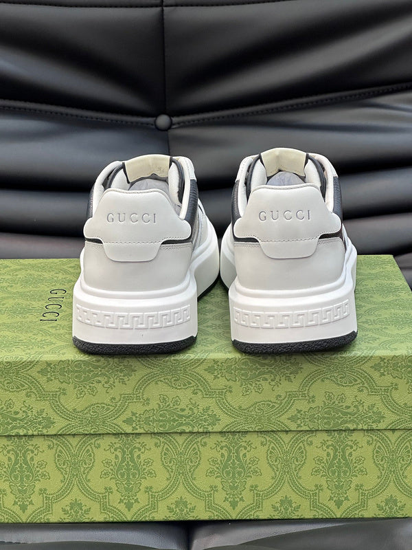 Gucci all-black luxury sneakers view 7 retro runner design