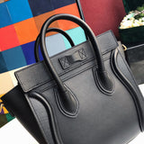 Back view of premium chic women's handbag – women's luxury accessory