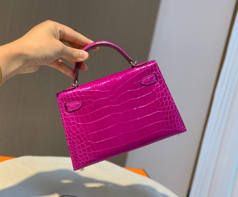 Close-up detail of structured bag design