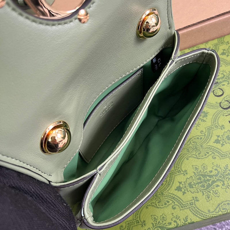 Interior view of statement sleek women's handbag – women's statement bag