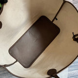 Close-up detail of sleek bag design