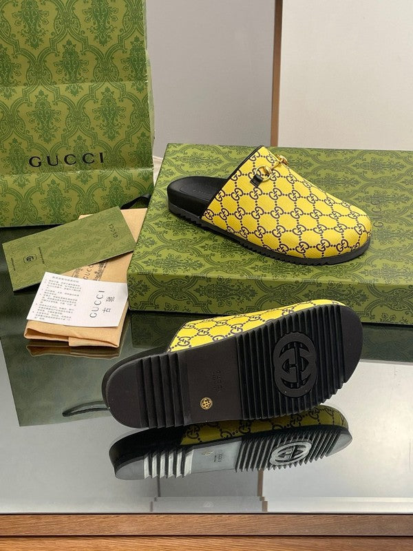 Side profile of Gucci fresh white-and-black sneakers signature lace-up style