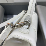 Effortless Vegan Leather Handbag - Signature Hardware Accents | Women's Everyday Carry Handbag #561 - styled full view (image 7) of designer-inspired handbag