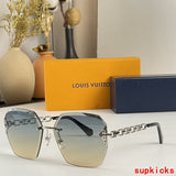 Side view of Louis Vuitton unisex sunglasses
