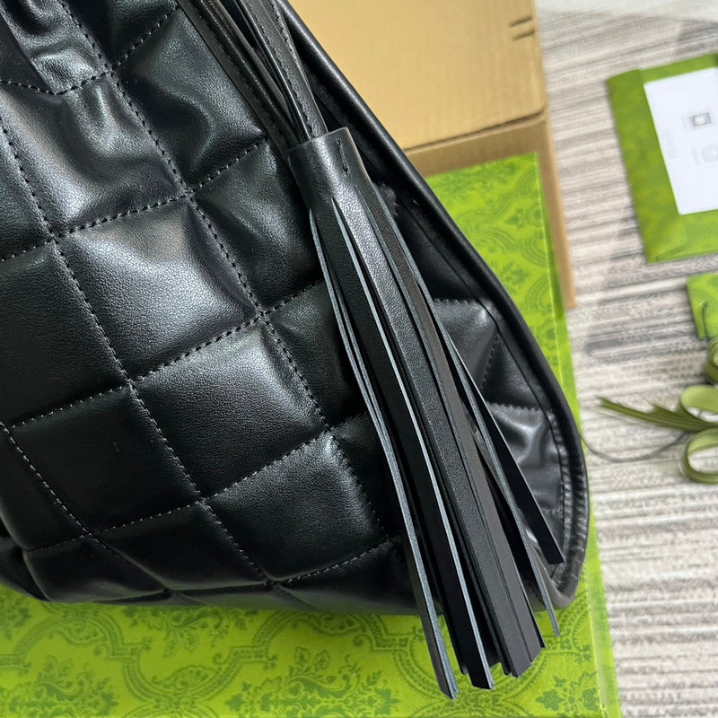Front view of polished everyday-luxe women's handbag – women's luxury accessory