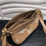 Side profile of modern signature women's handbag – women's premium purse