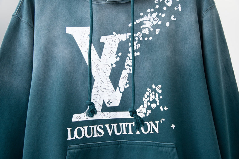 Full styled look of Louis Vuitton luxury clothing with tailored silhouette