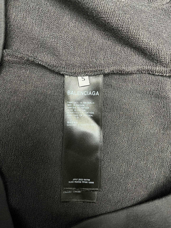 Close-up of Balenciaga designer clothing craftsmanship