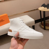 Hermès Tan Ankle Strap Heels - Angled View