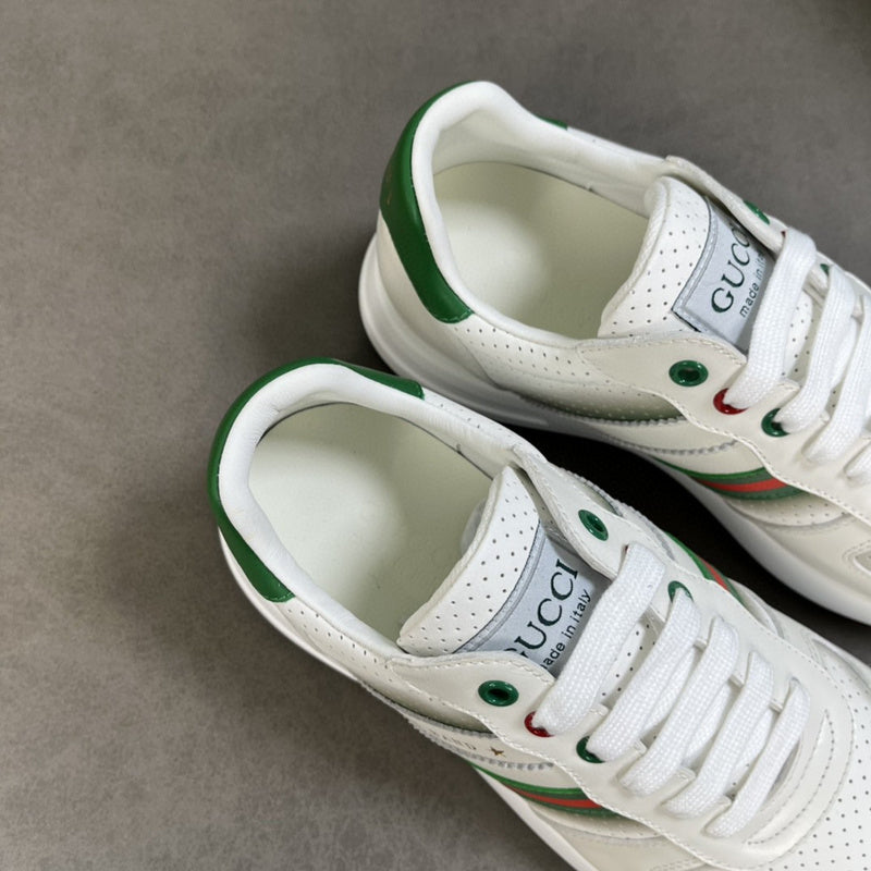 Gucci sneakers detailed view showing premium designer craftsmanship