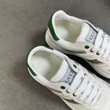 Gucci sneakers detailed view showing premium designer craftsmanship
