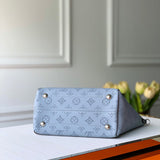 Top view of statement elevated women's handbag – women's designer-style accessory