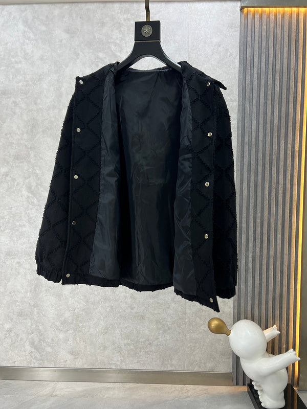 Close-up of Burberry designer clothing craftsmanship