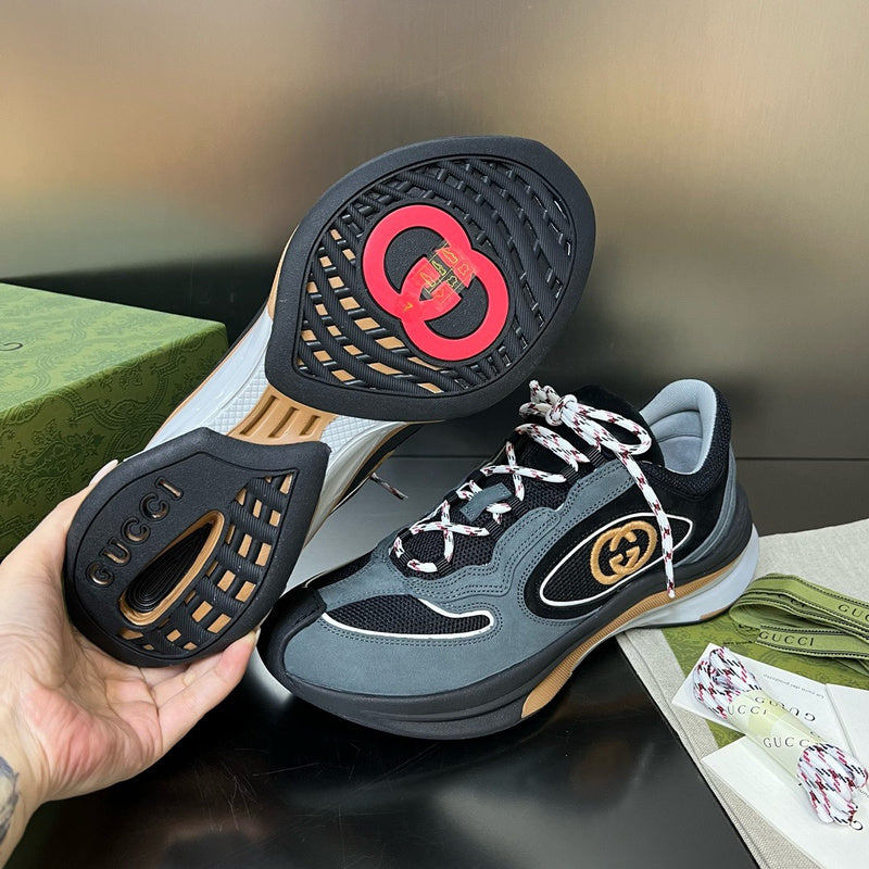 Gucci crisp white luxury sneakers view 10 heritage-inspired look
