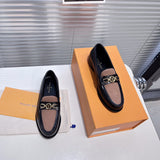 Louis Vuitton Burgundy Classic Ballet Flats - Studio Shot