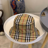 Close-up detail view of Burberry unisex cap