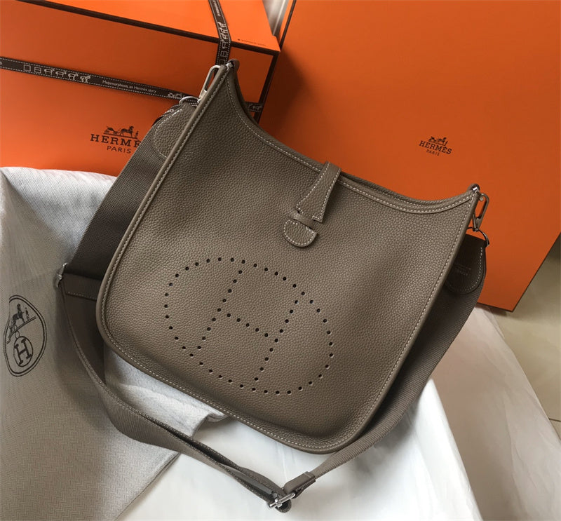 Side view of contemporary structured handbag