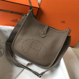 Side view of contemporary structured handbag