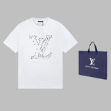 Front view of Louis Vuitton cotton t-shirt with logo-detail design