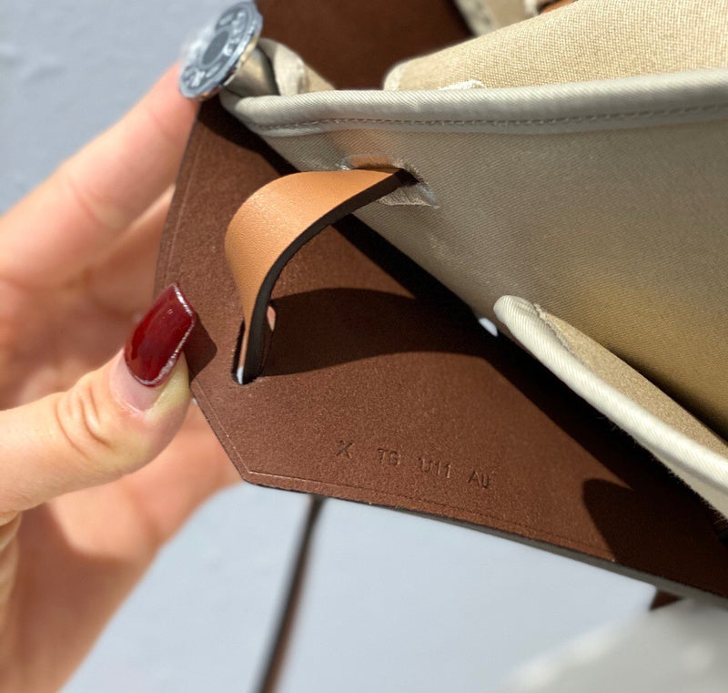 Close-up detail of clean-lined bag design
