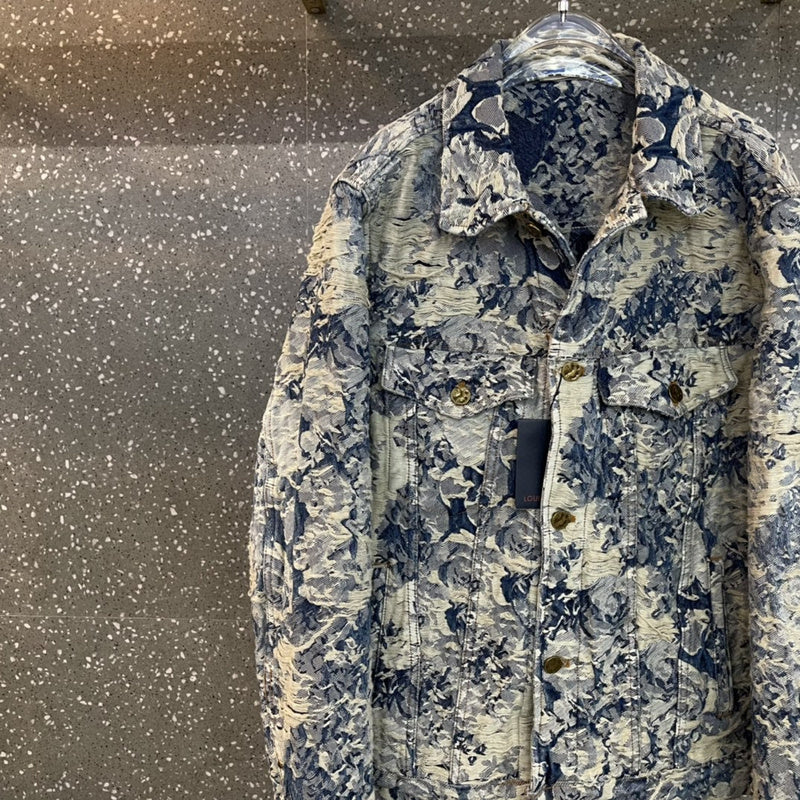 Back view of Louis Vuitton luxury clothing with streetwear-inspired cut