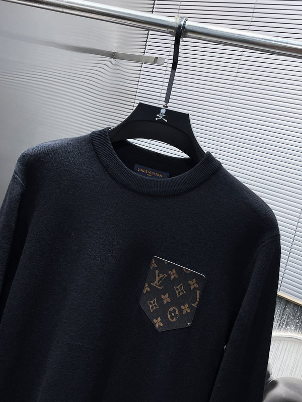 Full styled look of Louis Vuitton luxury clothing with relaxed-fit cut