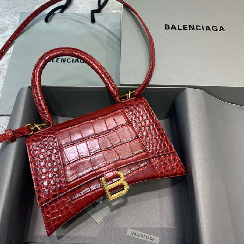 Classic Vegan Leather Handbag - Signature Hardware Accents | Women's Everyday Carry Handbag #573 - side angle view (image 2) of designer-inspired handbag
