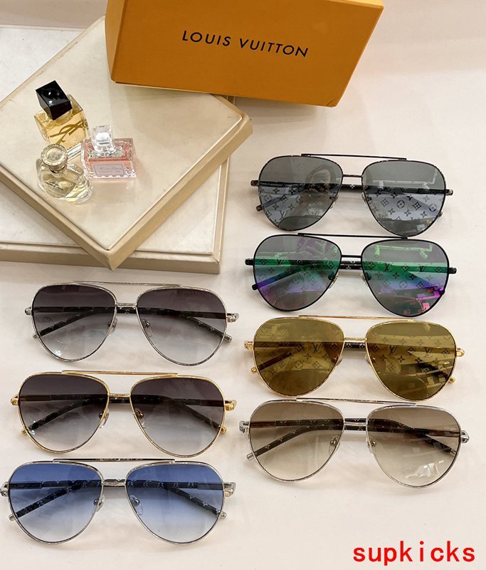 Lifestyle view of Louis Vuitton unisex sunglasses