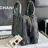 Zivas Charm Polished Finish Everyday Handbag (Elevated Daily Companion) – Close-Up Detail