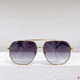 Close-up detail view of Louis Vuitton unisex sunglasses