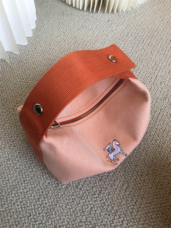  Sleek top-handle bag front view 7