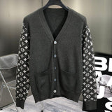 Front view of Louis Vuitton luxury clothing with signature branding