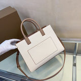 Refined Vegan Leather Handbag - Smooth Faux-Leather Exterior | Women's Premium Handbag #1092 - texture close-up (image 9) of designer-inspired handbag