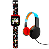 Front view of PlayZoom unisex black watch