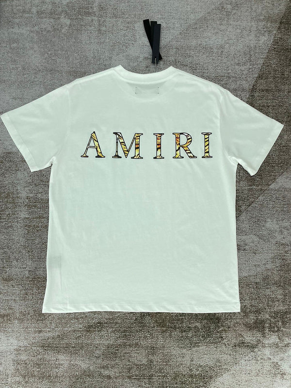 Amiri luxury t-shirt detail shot