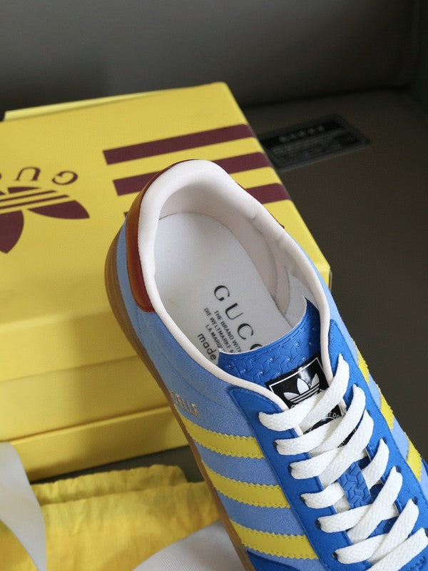 Gucci all-black luxury sneakers view 5 retro runner design