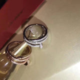 Close-up detail view of Cartier unisex jewelry piece