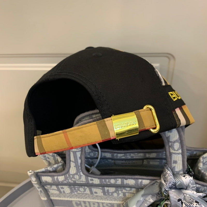 Side view of Burberry unisex cap