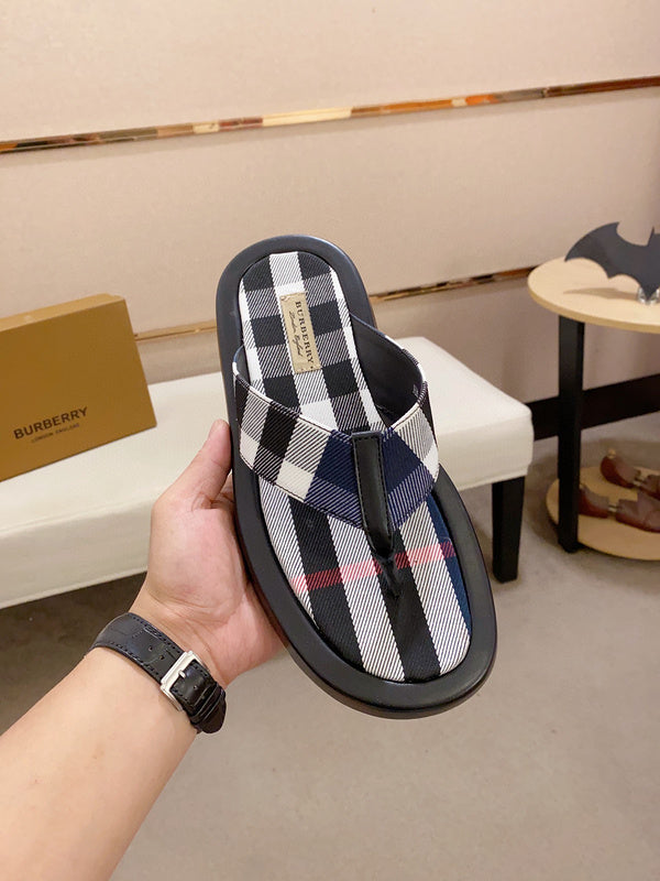 Burberry Tan Classic Ballet Flats - Angled View