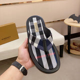 Burberry Tan Classic Ballet Flats - Angled View