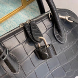 Understated Premium PU Leather Handbag - Smooth Faux-Leather Exterior | Women's Statement Accessory #666 - styled full view (image 7) of designer-inspired handbag