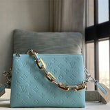 Everyday crossbody bag carried on shoulder