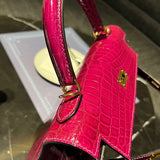 Close-up detail of elegant bag design