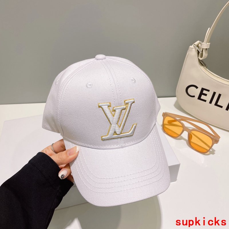 Close-up detail view of Louis Vuitton unisex cap