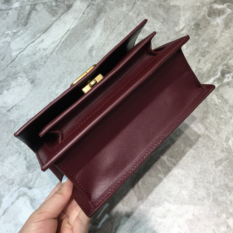Sophisticated Premium PU Leather Handbag - Sleek Minimalist Lines | Women's Luxury Handbag #850 - interior view (image 6) of designer-inspired handbag
