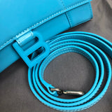 Handle and strap detail of premium polished women's handbag – women's everyday handbag